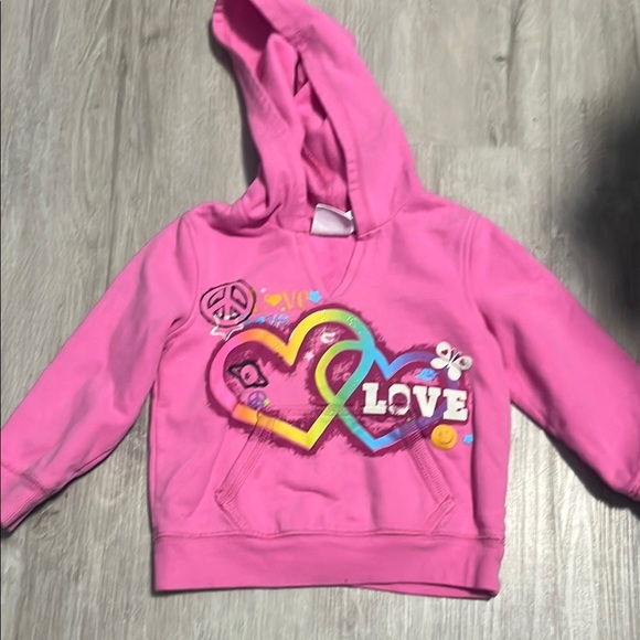 4/$30 Pink Kids Hoodie with Heart Design - Picture 1 of 1